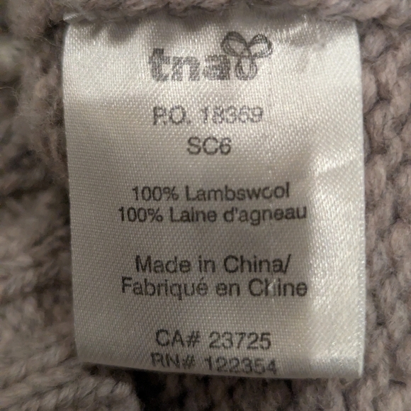 Vintage TNA Wool Knit Sweater Cardigan Jacket, Classic Knit Pattern Size XS - Picture 10 of 11